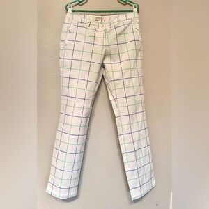 Nike Golf Tour Performance White Plaid Golf Pants